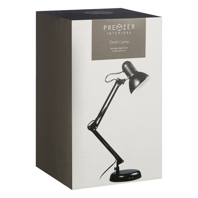 Premier Housewares Studio Desk Lamp With EU Plug