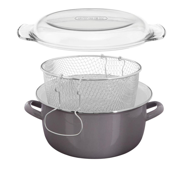 Premier Housewares Telo Cool Grey Deep Fryer