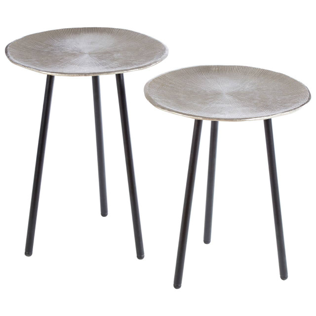 Premier Housewares Templar Set Of Two Side Tables