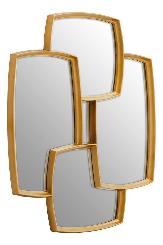 premier housewares Terni Gold Finish Wall Mirror
