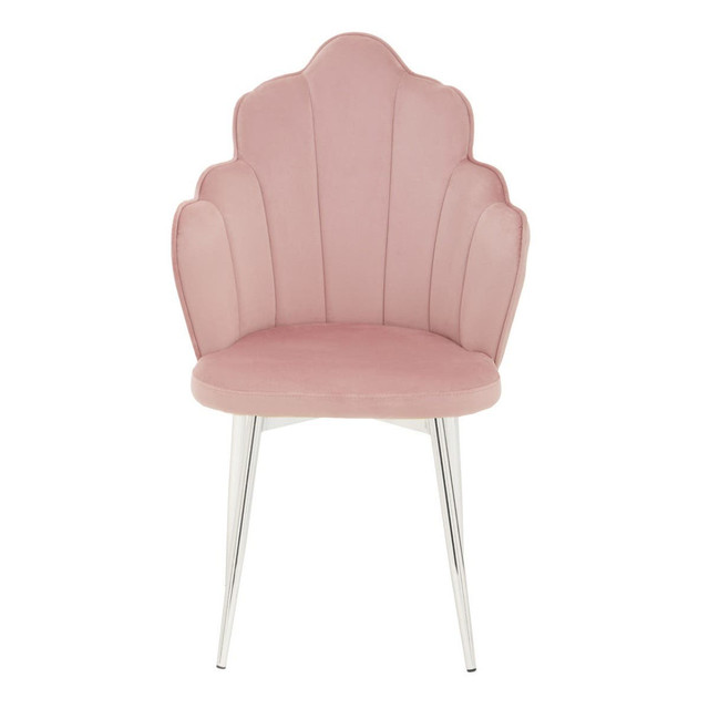 premier housewares Tian Pink Velvet Dining Chair