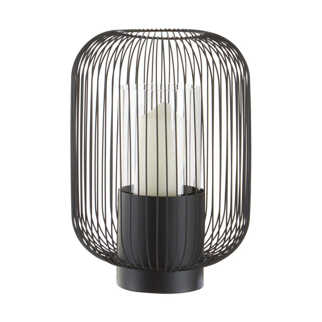 Premier Housewares Trento Large Black Lantern