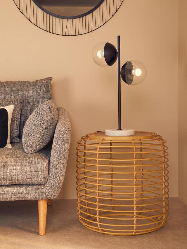 Premier Housewares Trento Round Rattan Side Table