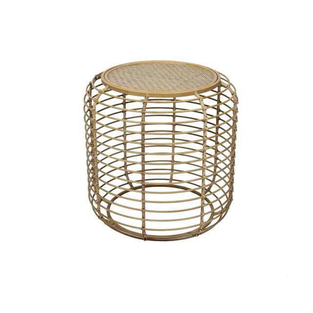 premier housewares Trento Round Rattan Side Table