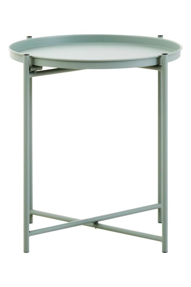 Premier Housewares Trosa Green Iron Side Table