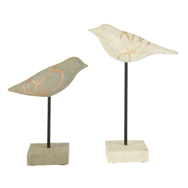 premier housewares Vena Set of Two Bird Sculptures