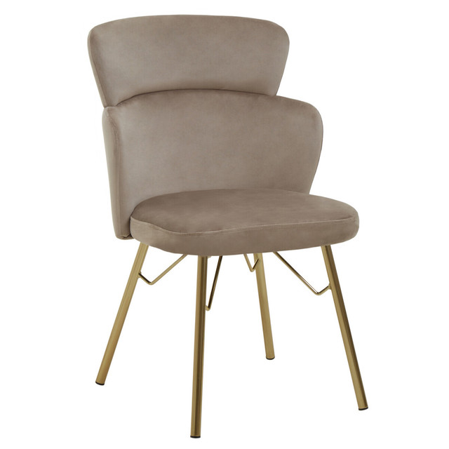 Premier Housewares Veneto Mink Velvet Chair