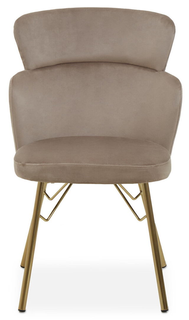 Premier Housewares Veneto Mink Velvet Chair