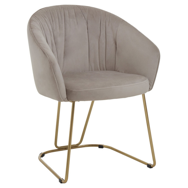 premier housewares Veneto Mink Velvet Dinner Chair