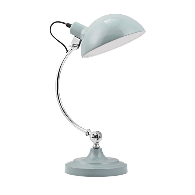 Premier Housewares Vermont Shutter Blue Table Lamp