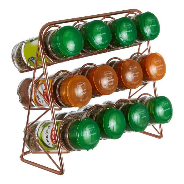 Premier Housewares Vertex Copper Finish Spice Rack