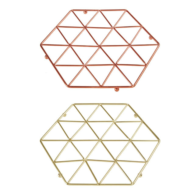 Premier Housewares Vertex Copper Finish Trivet