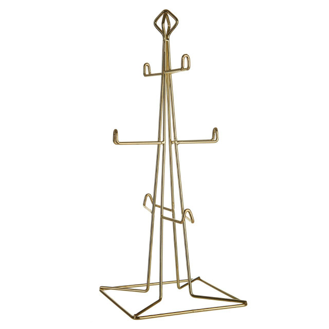 Premier Housewares Vertex Gold Finish 6 Mug Tree