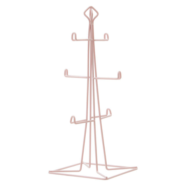 Premier Housewares Vertex Pink Finish 6 Mug Tree