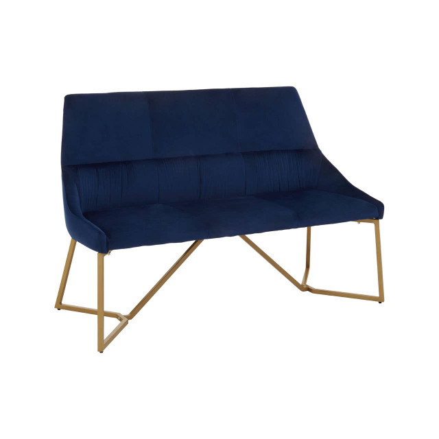 Premier Housewares Vieste Midnight Velvet Bench