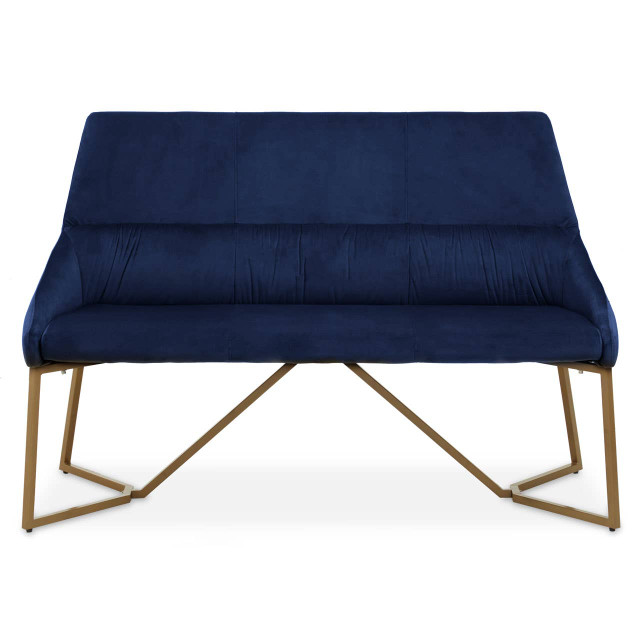 premier housewares Vieste Midnight Velvet Bench