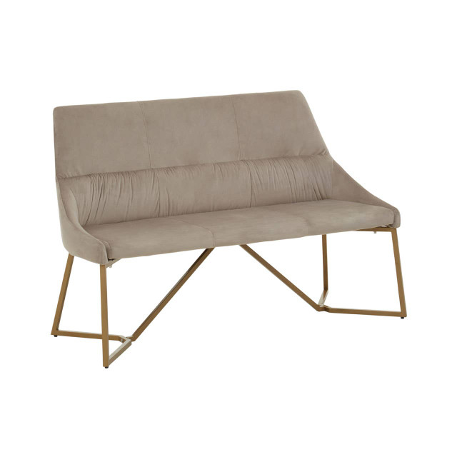 Premier Housewares Vieste Mink Velvet Bench