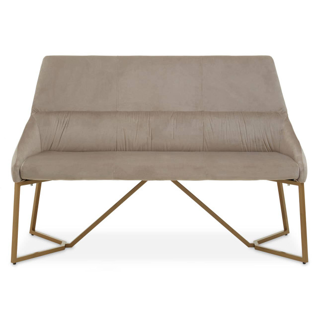 premier housewares Vieste Mink Velvet Bench