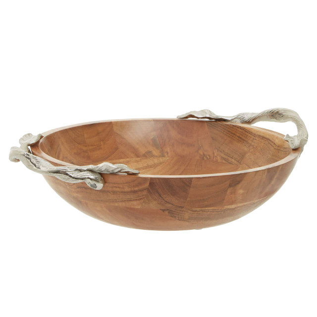 Premier Housewares Vine Acacia Wood Round Bowl