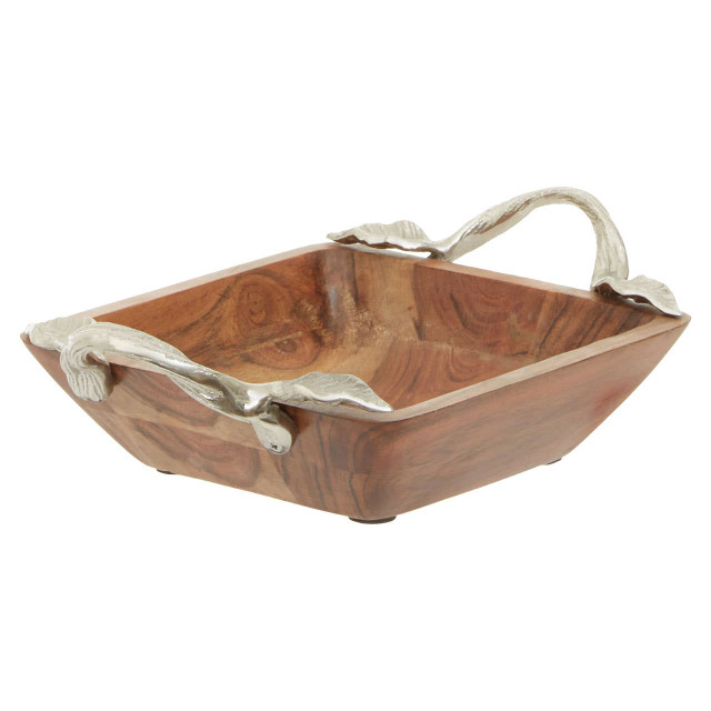 Premier Housewares Vine Acacia Wood Square Bowl