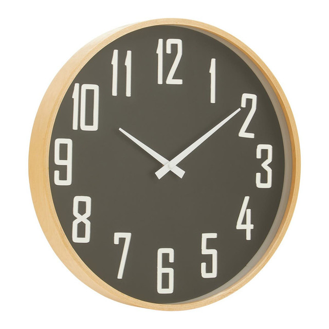 Premier Housewares Vitus Black Wall Clock