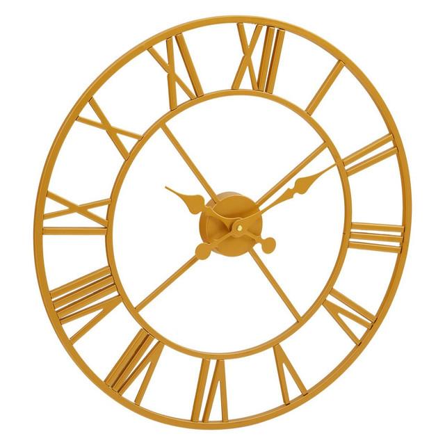 Premier Housewares Vitus Gold Finish Wall Clock