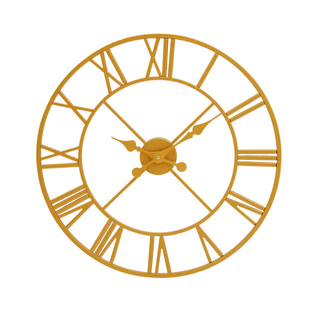 premier housewares Vitus Gold Finish Wall Clock