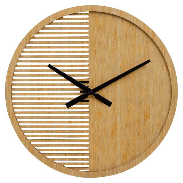 premier housewares Vitus Large Wooden Wall Clock