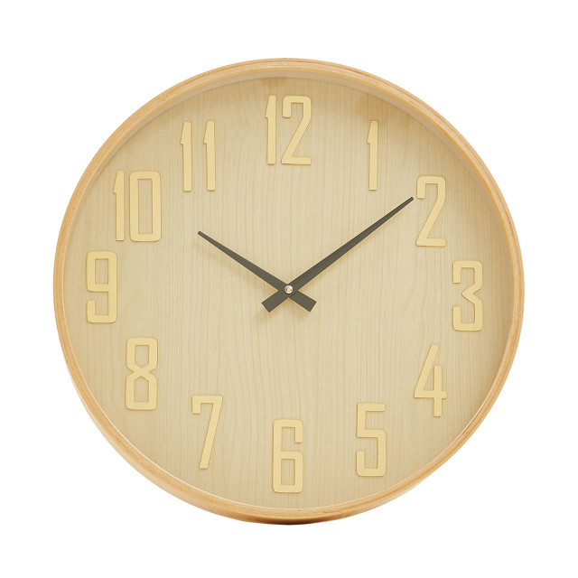 Premier Housewares Vitus Natural Wall Clock