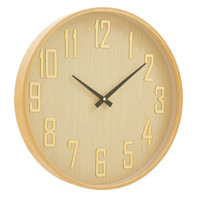 Premier Housewares Vitus Natural Wall Clock
