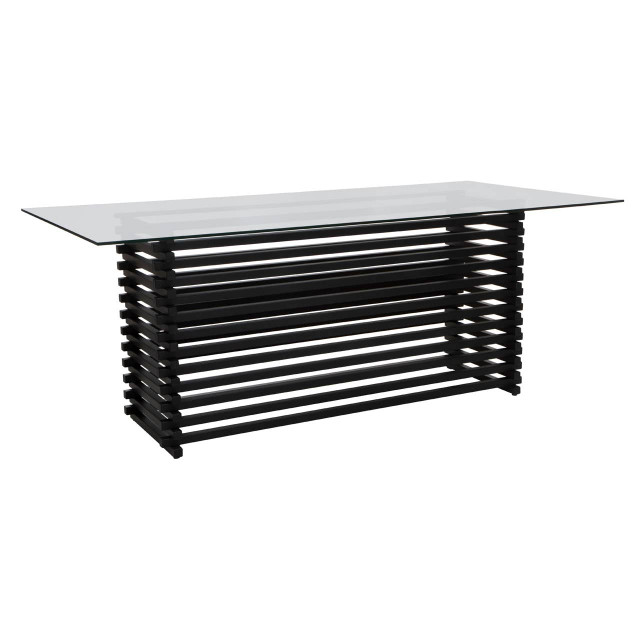 Premier Housewares Vogue Matte Black Dining Table