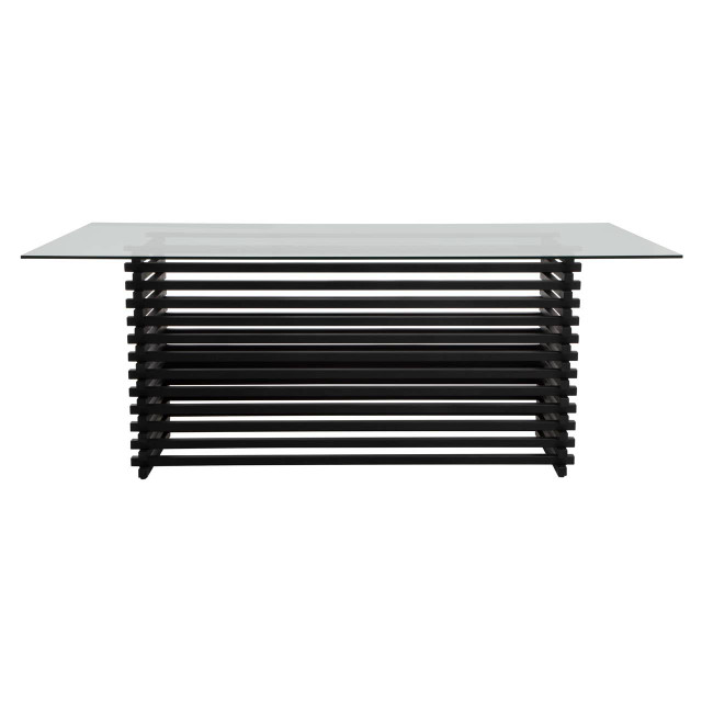 Premier Housewares Vogue Matte Black Dining Table