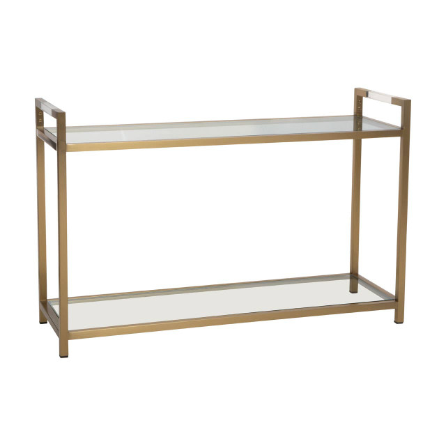 Premier Housewares Vogue Matte Gold Console Table