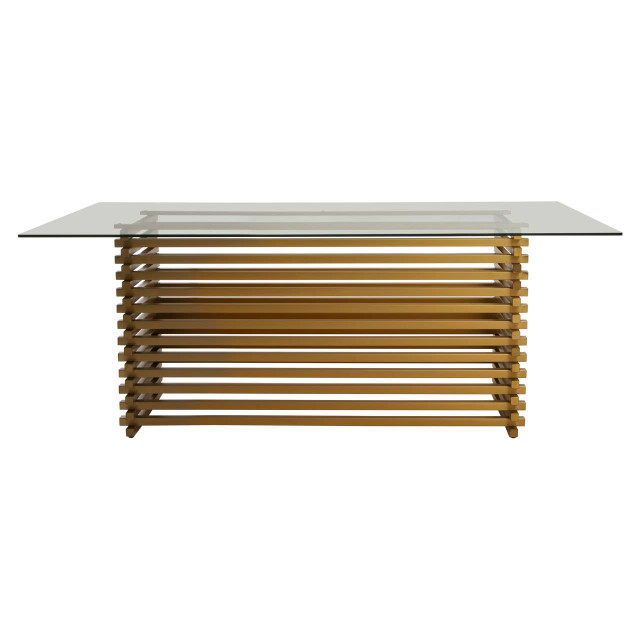 Premier Housewares Vogue Matte Gold Dining Table