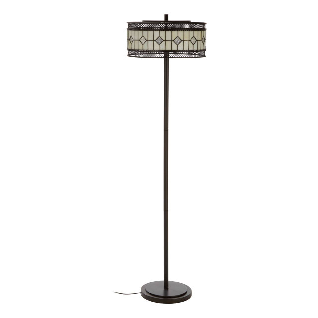 Premier Housewares Waldorf Diamond Deco Floor Lamp