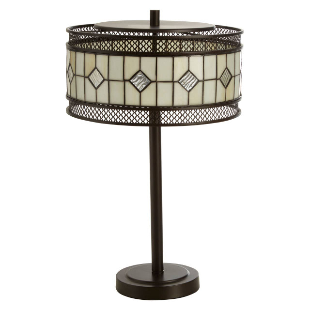 Premier Housewares Waldorf Diamond Deco Table Lamp