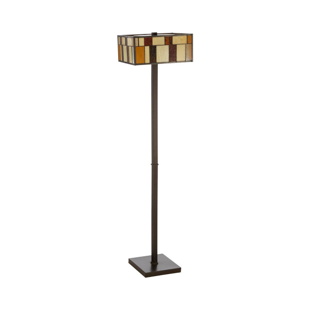 Premier Housewares Waldorf Square Deco Floor Lamp