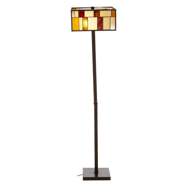 Premier Housewares Waldorf Square Deco Floor Lamp