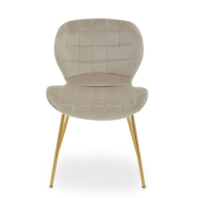 premier housewares Warton Mink Velvet Dining Chair