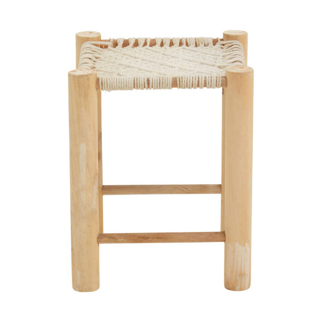 Premier Housewares West Village Off White Stool