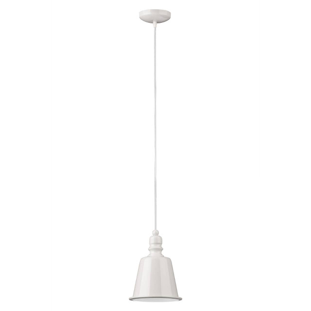 Premier Housewares White Pagoda Pendant Light