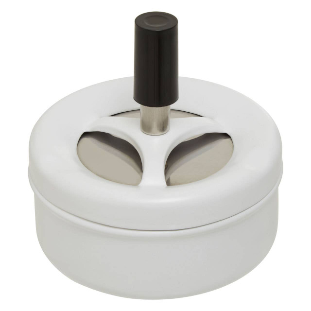 Premier Housewares White Spinning Ashtray