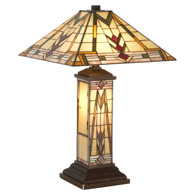Premier Housewares Wisteria Tiffany Table Lamp
