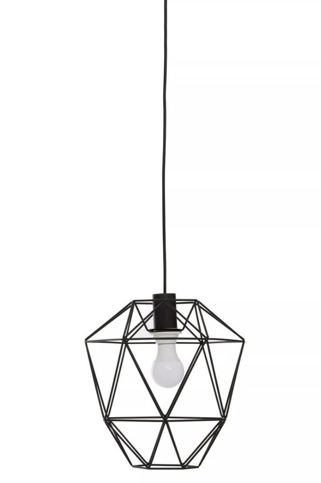 Premier Housewares Wyra Black Pendant Light