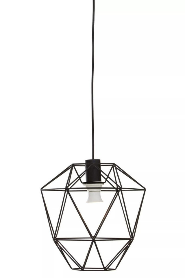 Premier Housewares Wyra Black Pendant Light