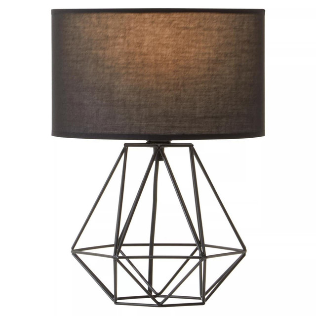 Premier Housewares Wyra Black Shade Table Lamp