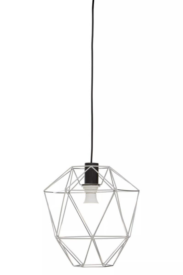 Premier Housewares Wyra Chrome Pendant Light
