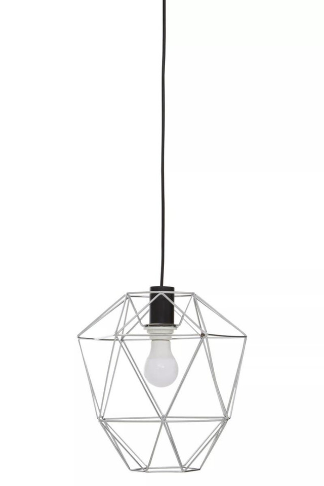 premier housewares Wyra Chrome Pendant Light