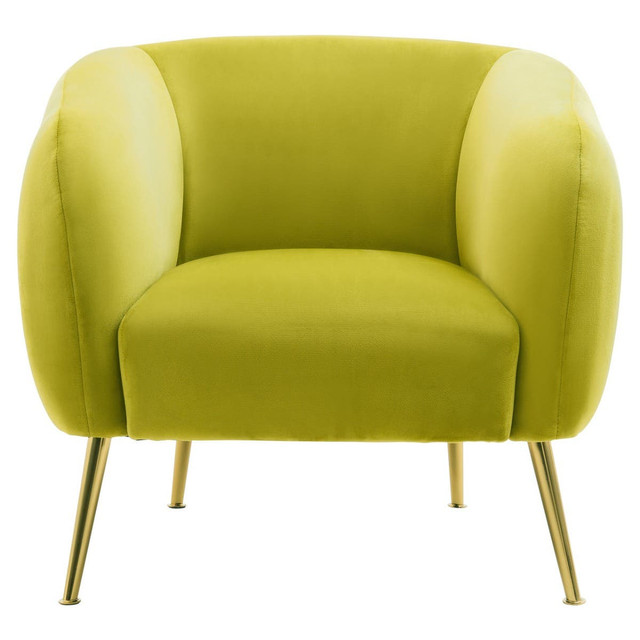premier housewares Yasmeen Olive Velvet Armchair