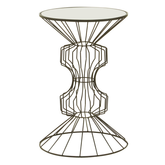 premier housewares Yaxi Black Finish Frame Table
